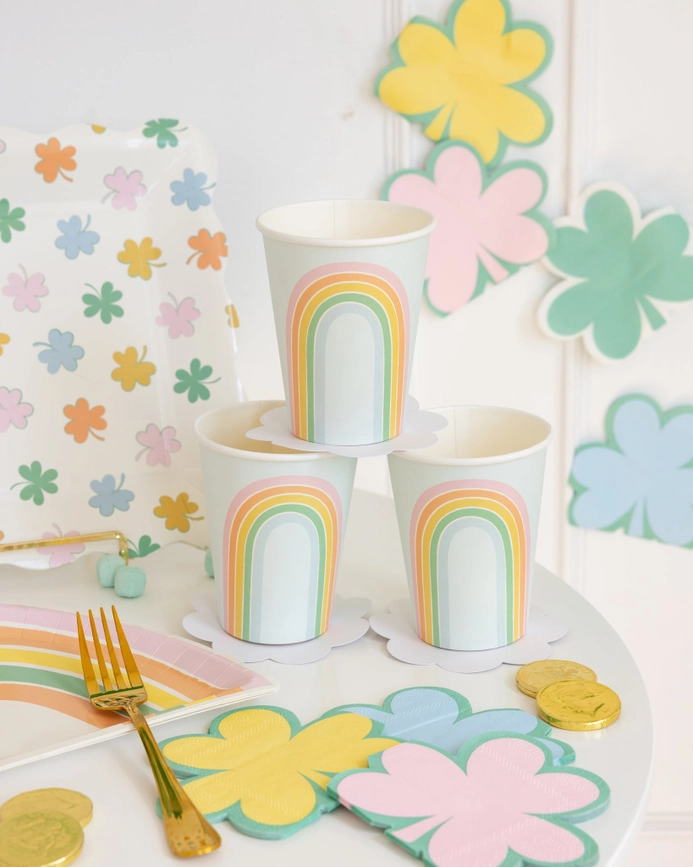 Pastel Rainbow Paper Cup