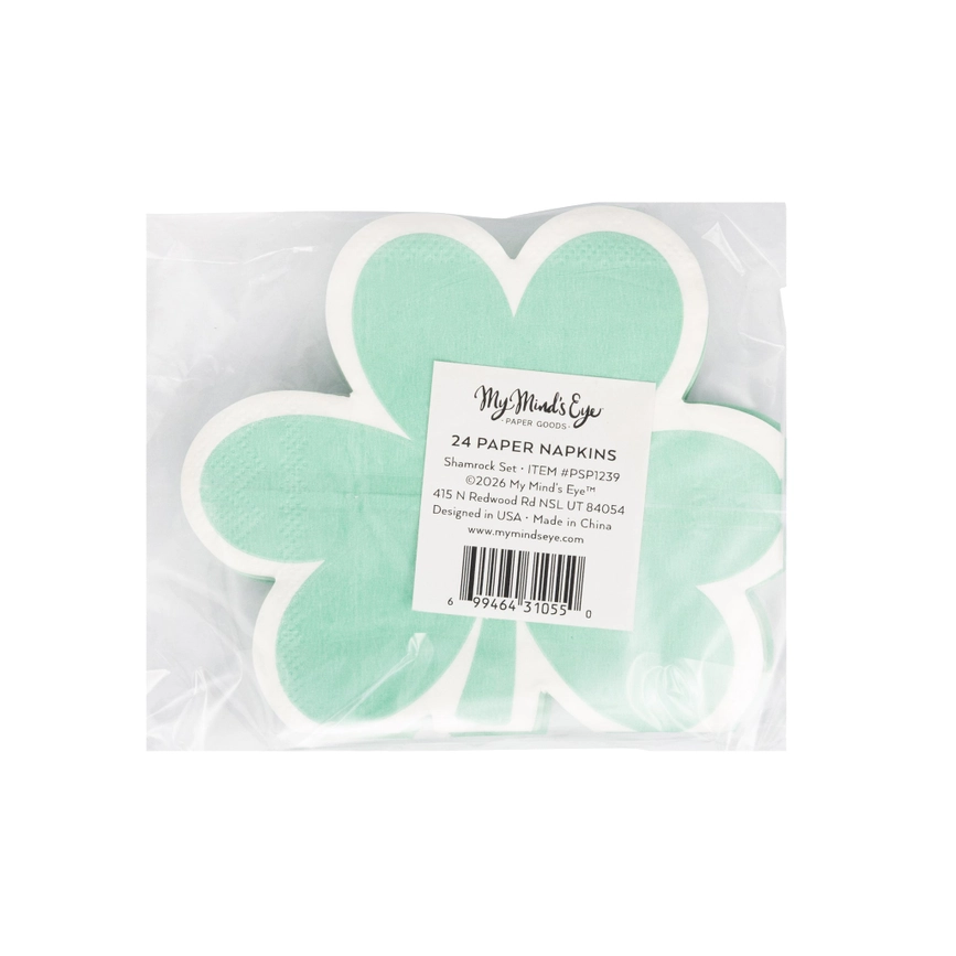 Pastel Shamrock Cocktail Napkins