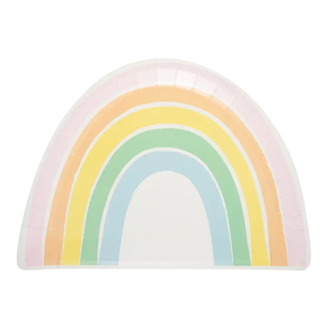 Pastel Rainbow Large Plate