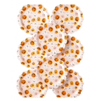 Orange pink Halloween scalloped edge plates with pumpkin faces from Parte Haus party supply store in Bethesda Maryland