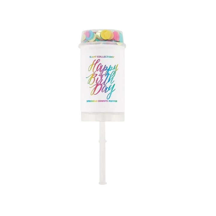 Party Popper - Rainbow Happy Birthday