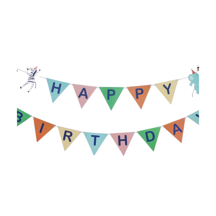 Party Animals "Happy Birthday" Banner