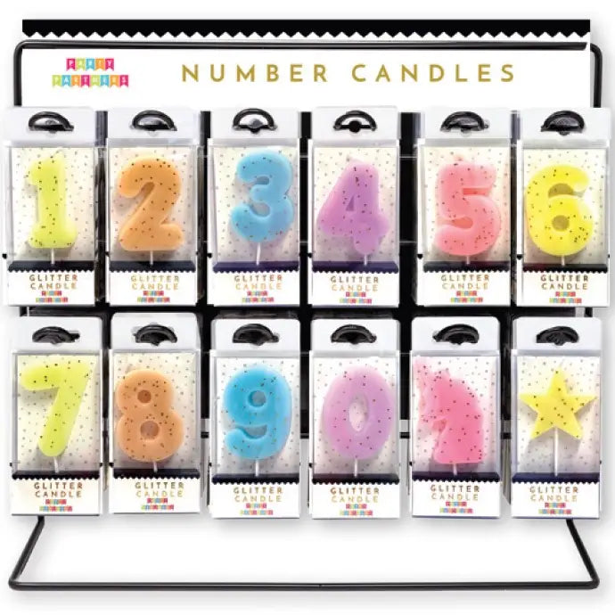 Pastel Glitter Candle Set Display Program