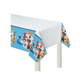 Blue Paw Patrol tablecover featuring cartoon puppy characters kids birthday from Parte Haus party supply store in Bethesda MD