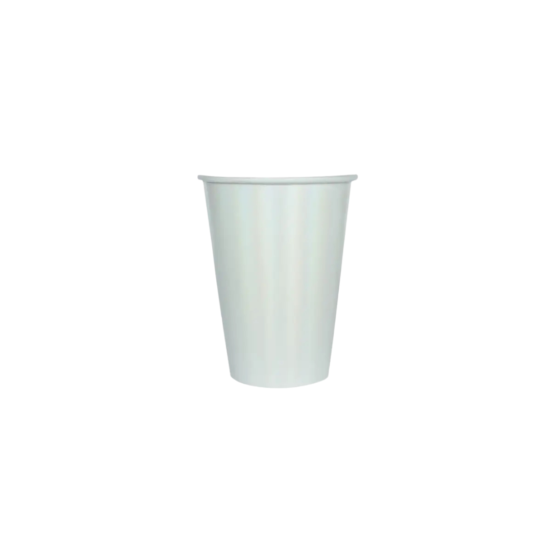 Pearlescent cup elegant disposable tableware for birthday from Parte Haus party supply store in Bethesda MD