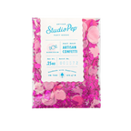 Pink bubblegum confetti mini pack with round and shiny shapes birthday celebration from Parte Haus party supply store in Bethesda MD