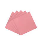 Pink paper luncheon napkins fanned out for birthday or event from Parte Haus party supply store in Bethesda Maryland