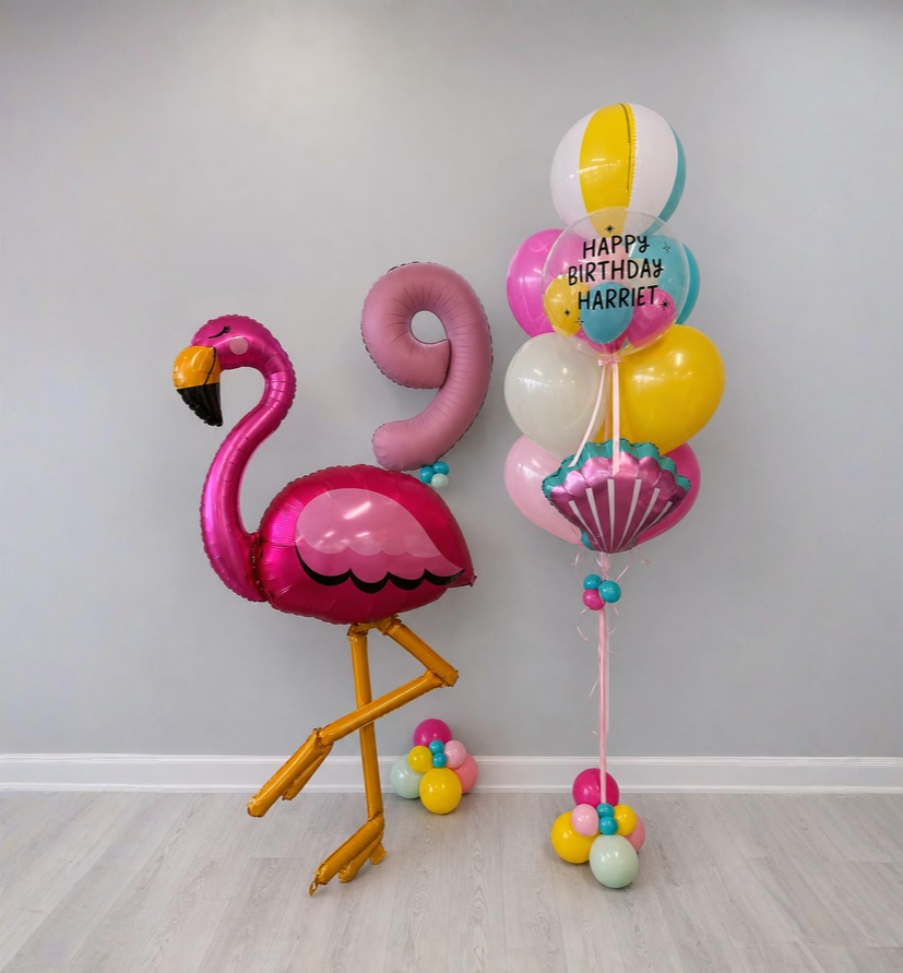 Pink Paradise Pool Party Balloon Bundle