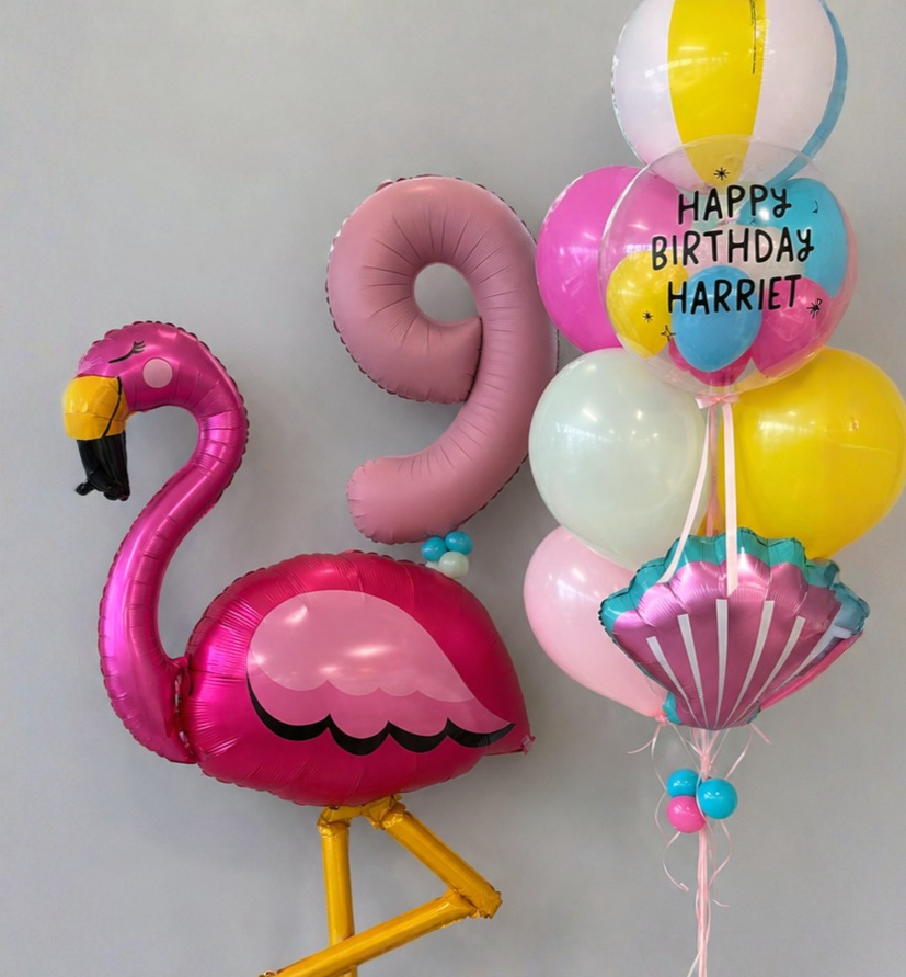 Pink Paradise Pool Party Balloon Bundle