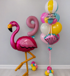 Pink Paradise Pool Party Balloon Bundle