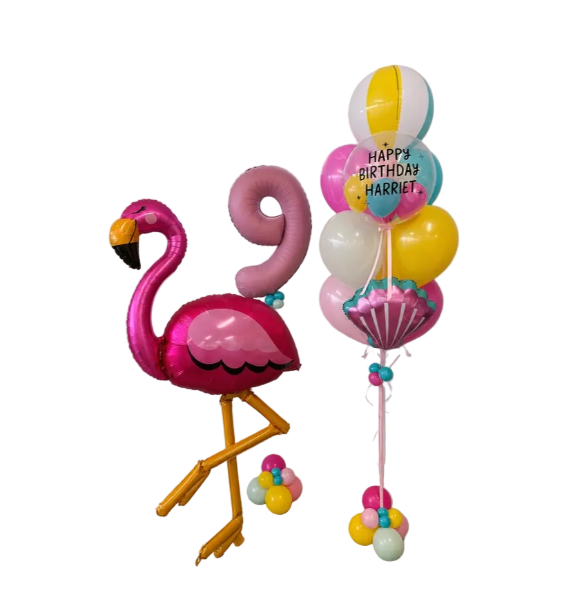 Pink Paradise Pool Party Balloon Bundle