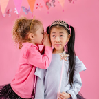 Pink and gold princess wand and tiara set for birthday princess theme from Parte Haus party supply store in Bethesda Maryland
