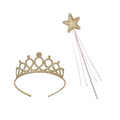Pink and gold wand and tiara kids dress up accessory princess theme from Parte Haus party supply store in Bethesda MD
