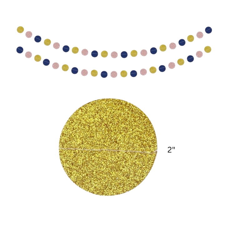 Pink and Navy Decoration Kit - 30 pieces