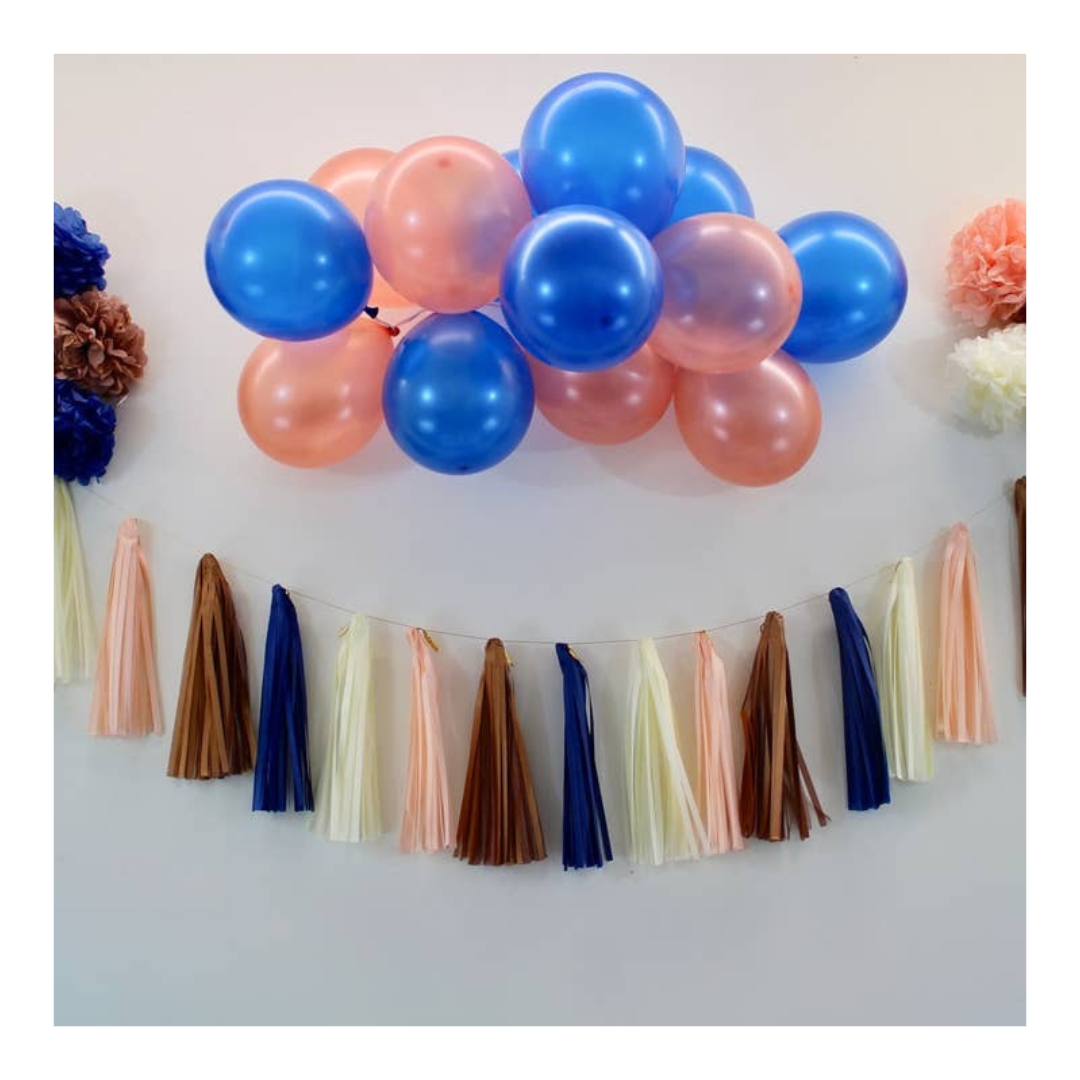 Pink and Navy Decoration Kit - 30 pieces