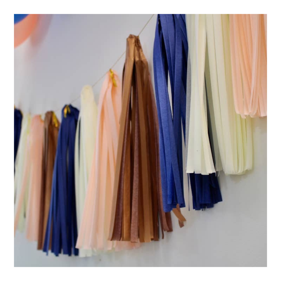 Pink and Navy Decoration Kit - 30 pieces