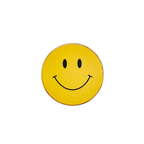 Yellow smiley face paper plate perfect for birthday theme from Parte Haus party supply store in Bethesda MD
