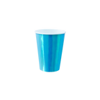 Bubble mint iridescent cup with glossy finish birthday theme from Parte Haus party supply store in Bethesda Maryland