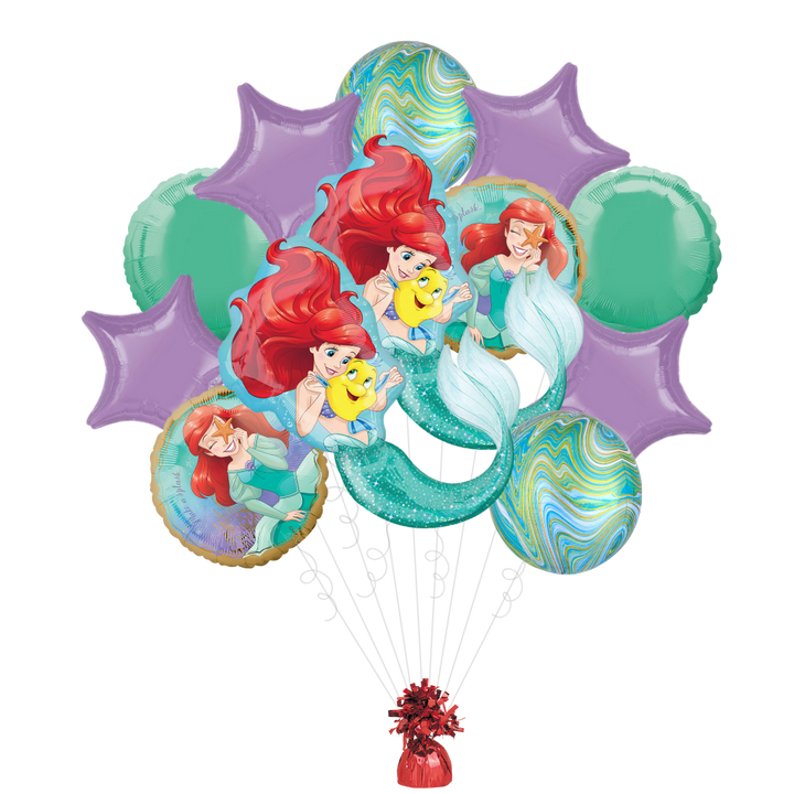 Little Mermaid Ariel Foil Balloon Bundle