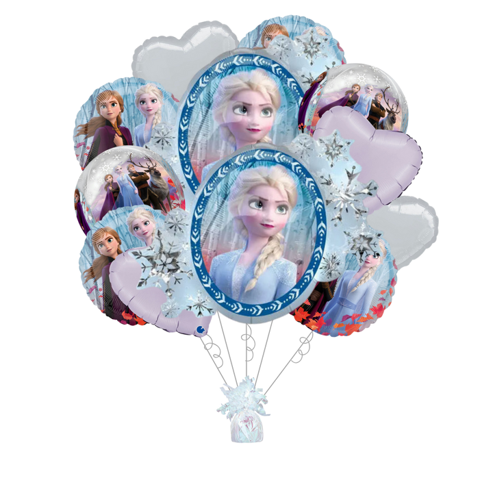 Premium Frozen 2 Foil Balloon Bundle with Balloon Weight