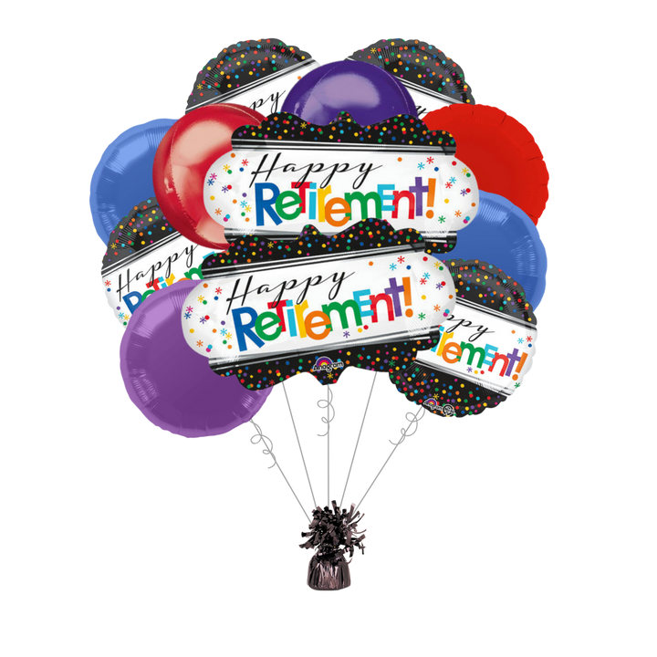 Premium Officially Retired Foil Balloon Bundle with Balloon Weight