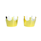 Gold crowns cute paper crowns for princess birthday theme from Parte Haus party supply store in Bethesda MD