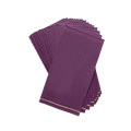 Purple dinner napkins with gold stripe elegant design celebration from Parte Haus party supply store in Bethesda MD