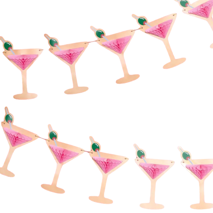 Pink Martini Banner - 3D Paper Banner