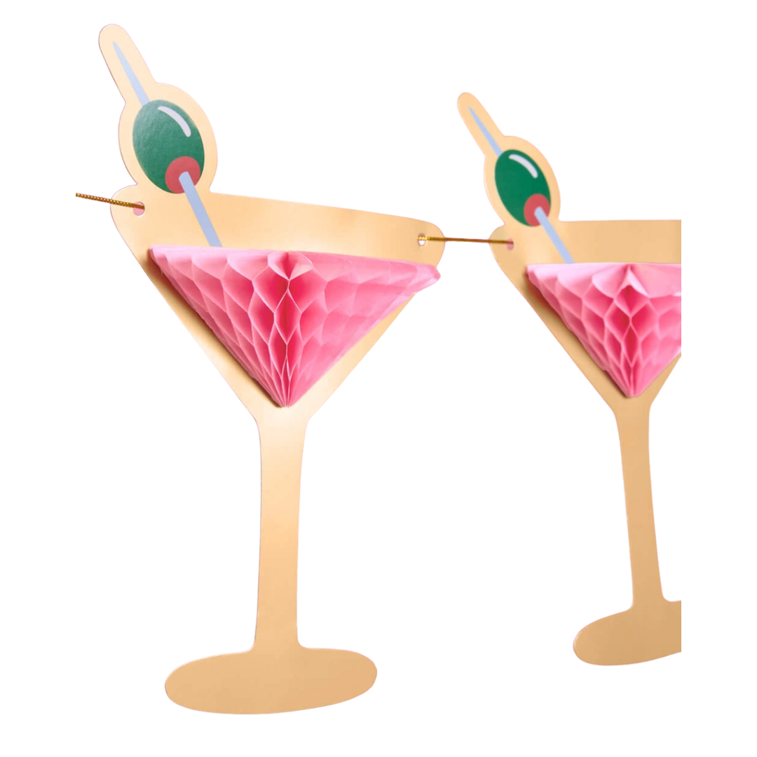 Pink Martini Banner - 3D Paper Banner