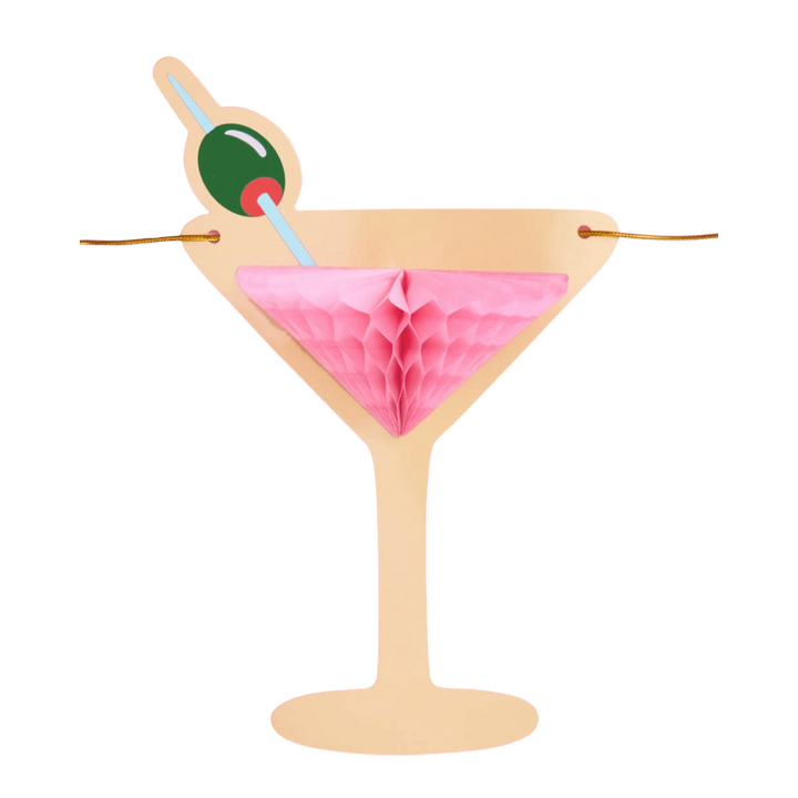Pink Martini Banner - 3D Paper Banner