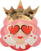 Queen of Hearts Large Plates