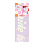 Iridescent bride to be sash with bold script for bridal shower from Parte Haus party supply store in Bethesda Maryland