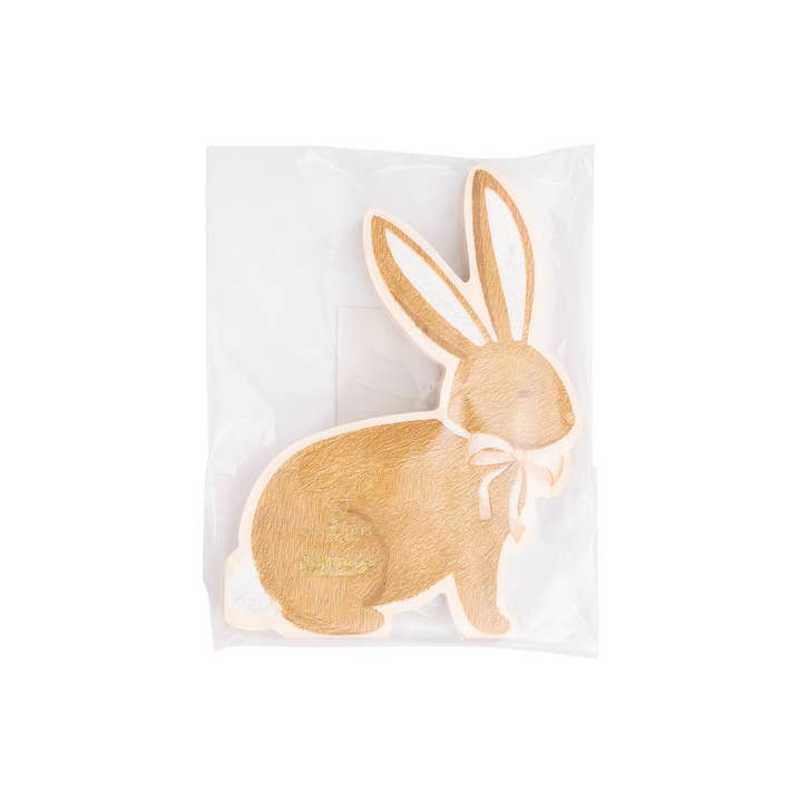 Brown Rabbit Shaped Paper Dinner Napkins