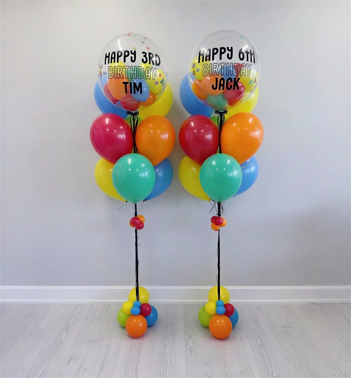 Colorful Rainbow Birthday Balloon Bundle