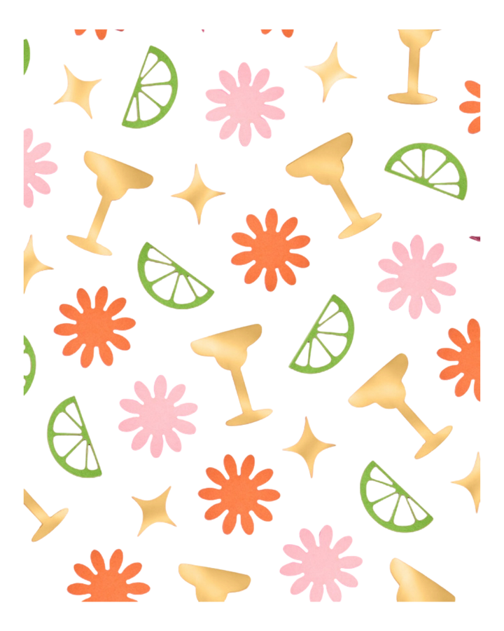 Gold and Green Margarita Lime Confetti