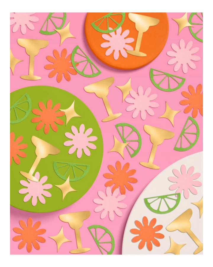 Gold and Green Margarita Lime Confetti