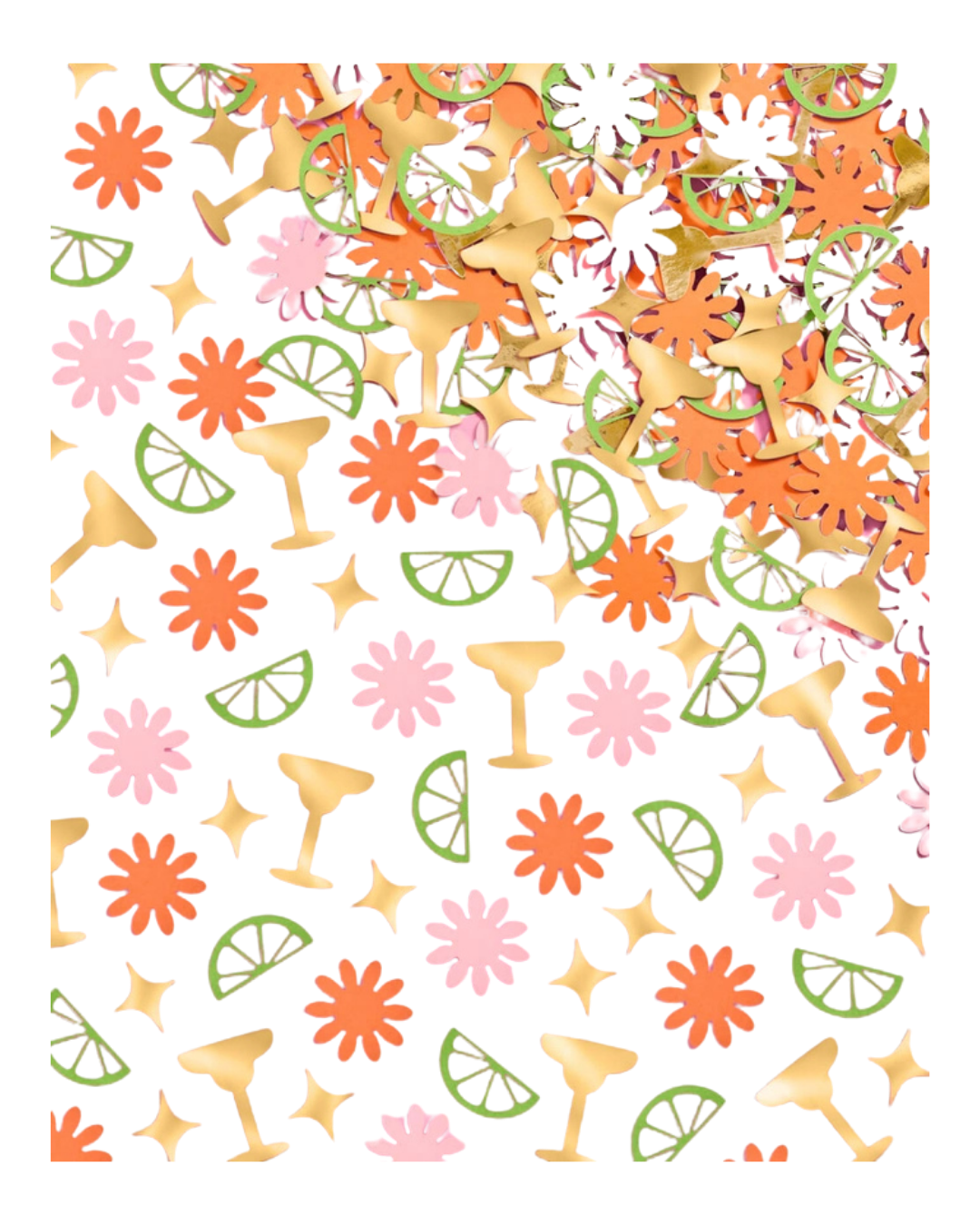 Gold and Green Margarita Lime Confetti