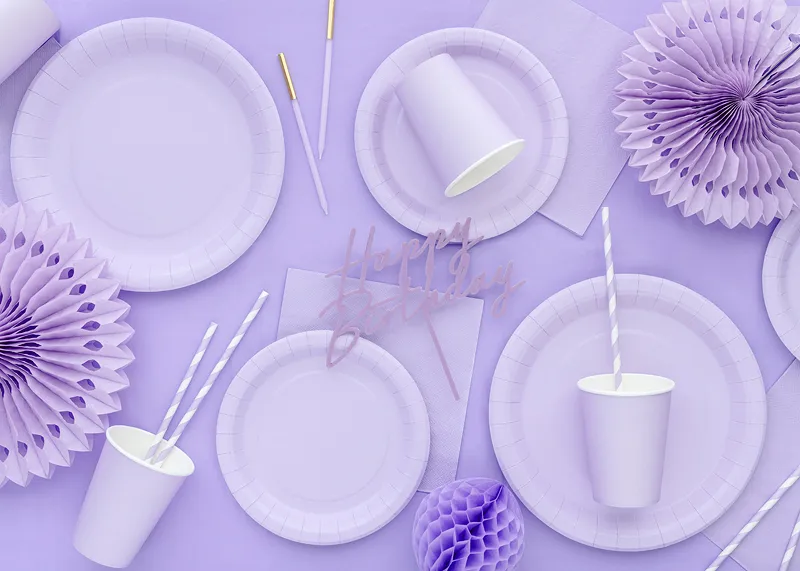 Lavender Rosettes Backdrop Set