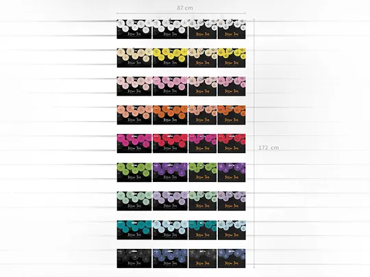 Lavender Rosettes Backdrop Set
