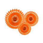 Orange Rosettes Backdrop Set