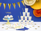 Orange Rosettes Backdrop Set