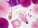 Dark Pink Rosettes Backdrop Set