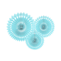 Light Blue Rosettes Backdrop Set
