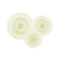 Cream Rosettes Backdrop Set