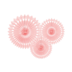 Blush Pink Rosettes Backdrop Set