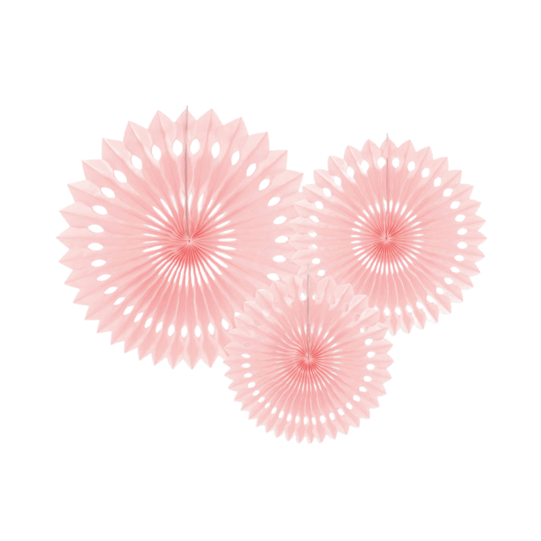 Blush Pink Rosettes Backdrop Set