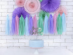 Blush Pink Rosettes Backdrop Set