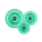 Mint Rosettes Backdrop Set