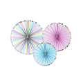 Pastel Rosette Decoration - 3pcs