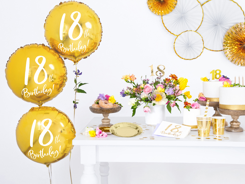 White and Gold Trim Rosette Decoration - 3pcs
